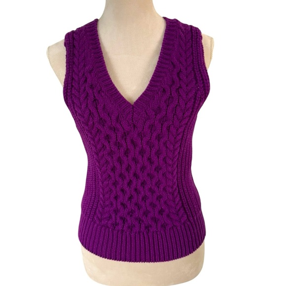 Joie Sweaters - Joie Since 2001 purple v-neck purple 100% wool sweater vest